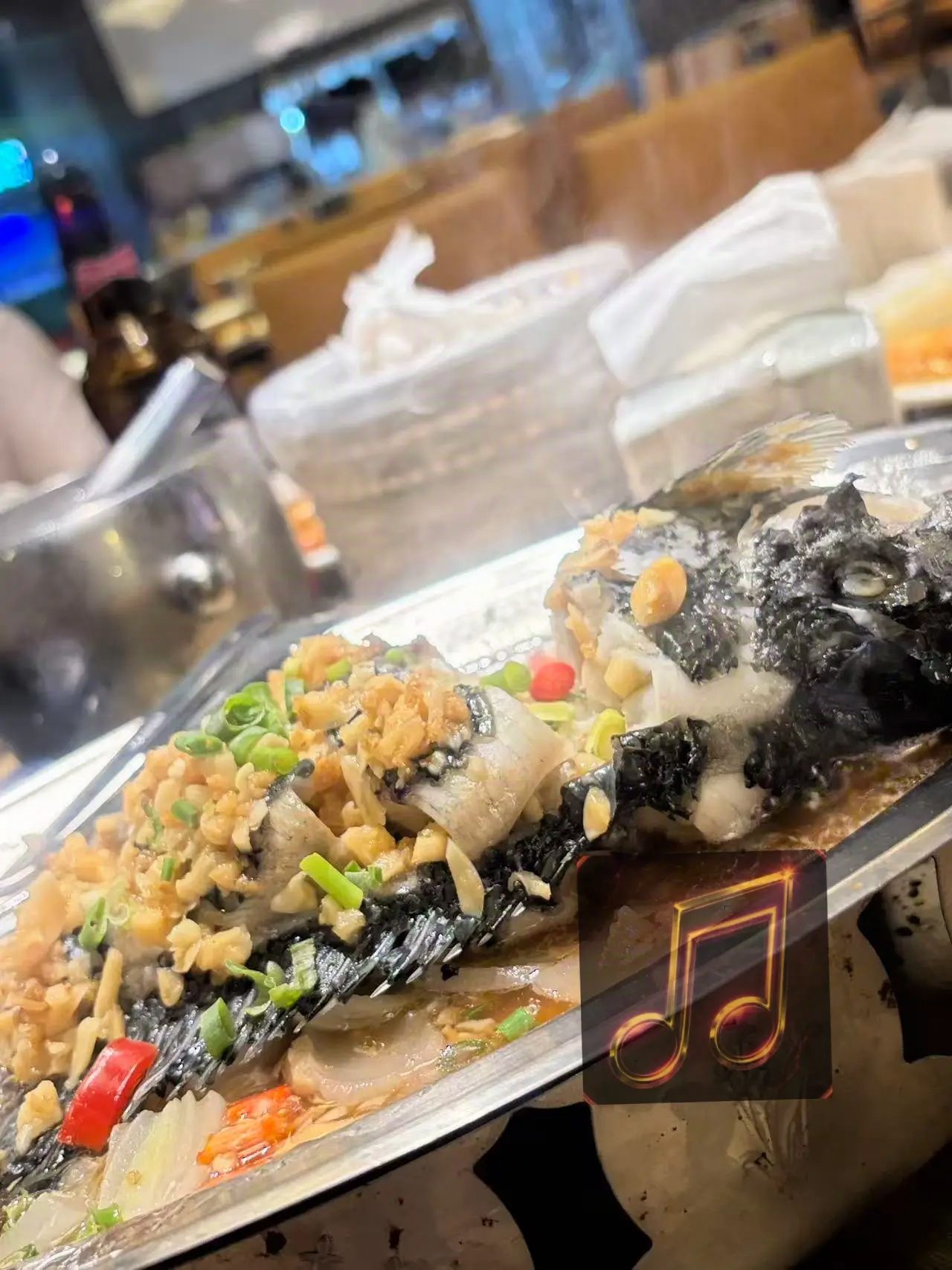 台中傳播．搖滾娛樂-在台中五星級釣蝦場實地走訪-清蒸鱸魚料理
